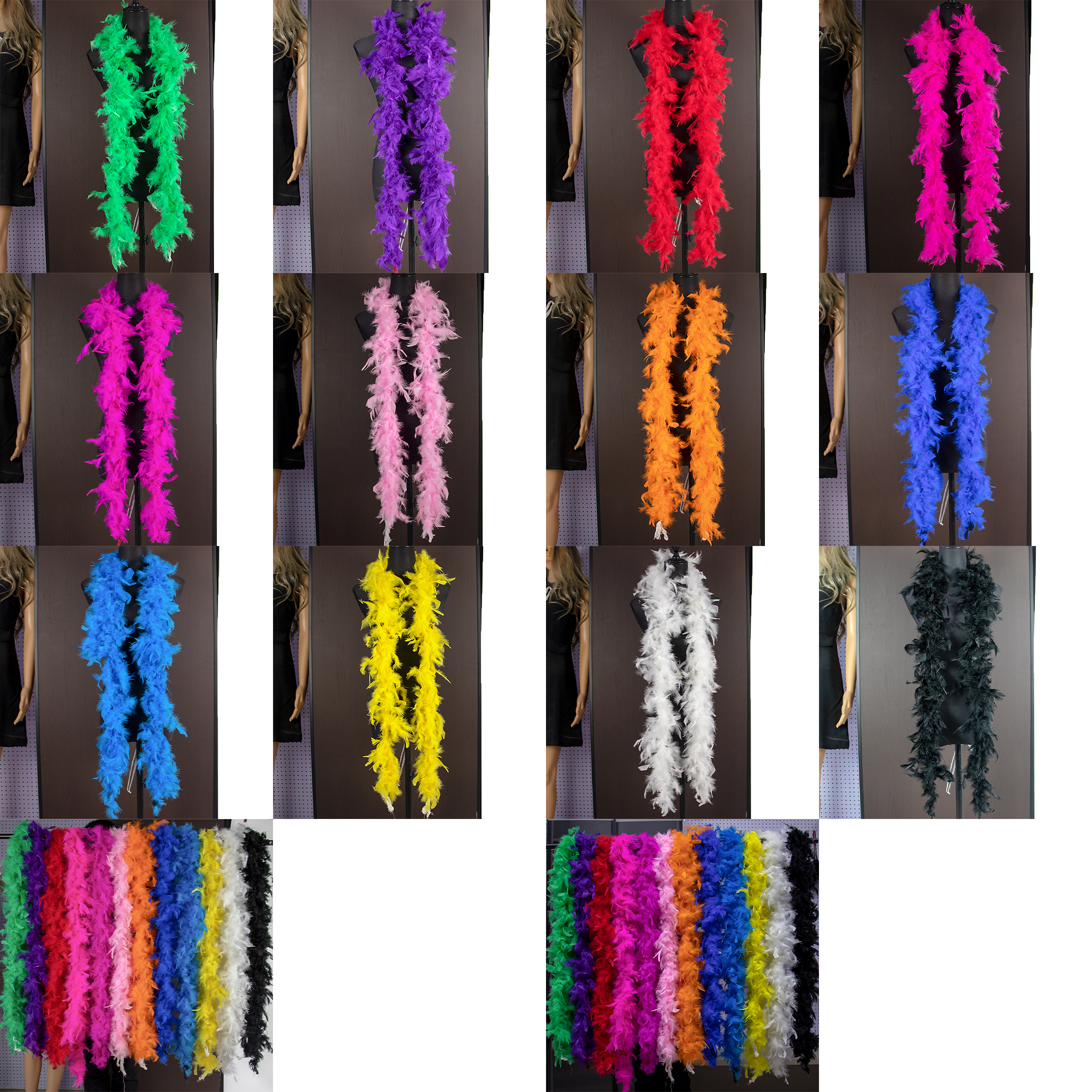 2 Meters Turkey feathers boa 3 - Feather Trim Marabou avaliação e preço