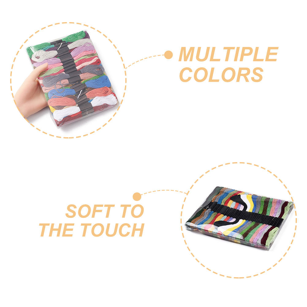 50 Bundles Cross Stitch Floss  - Embroidery Craft avaliação e preço