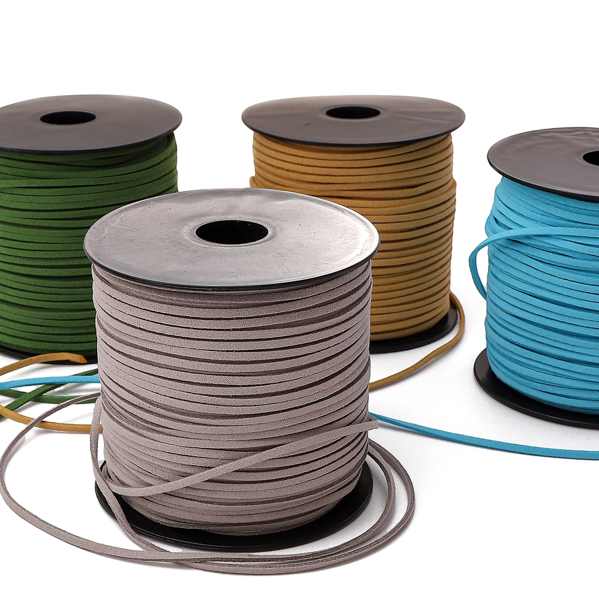 3mm Flat Double Sided Suede Ha - Velvet Ribbon Roll avaliação e preço