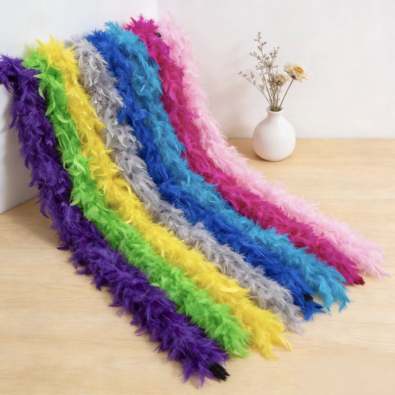 2M Turkey Marabou Feathers Boa - Feather Trim Marabou avaliação e preço