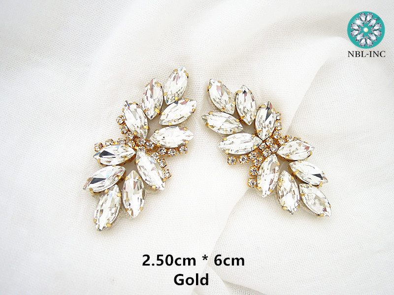 (1PC) Silver gold rhinestone b - Sew On Rhinestone avaliação e preço